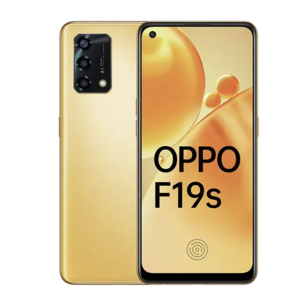 <B>Oppo F19s (Glowing Gold, 6GB RAM, 128 Storage)</B> <b style="color: red;"> (SUPER MINT) JAYNAGAR </b>