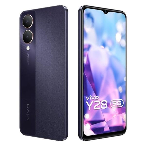 <B>Vivo Y28 5G (Crystal Purple, 6GB RAM, 128GB Storage) </B> <b style="color: red;"> (GOOD) JAYNAGAR </b>