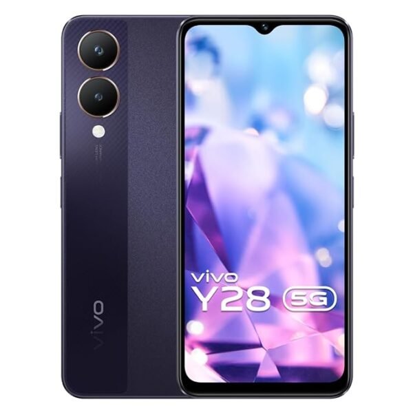 <B>Vivo Y28 5G (Crystal Purple, 6GB RAM, 128GB Storage) </B> <b style="color: red;"> (GOOD) JAYNAGAR </b>