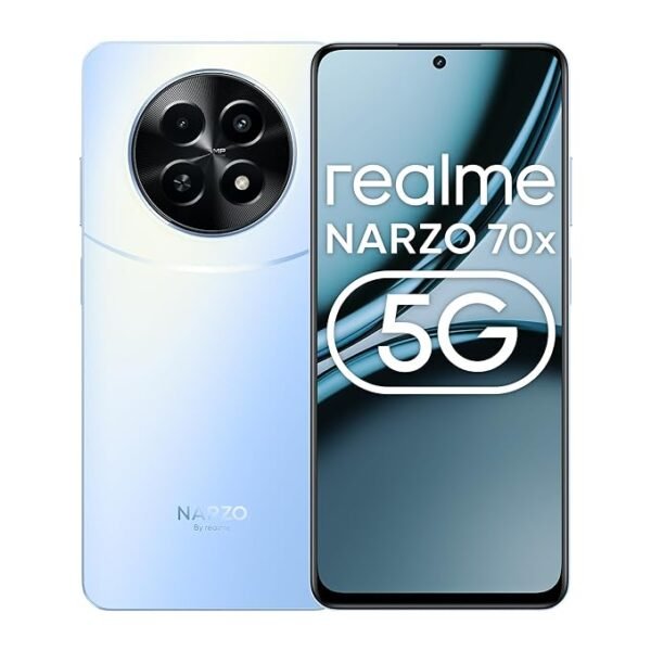 <B> realme NARZO 70x 5G (Ice Blue, 8GB RAM,128GB Storage)</B> <b style="color: red;"> (SEALED PACKED) JAYNAGAR</b>