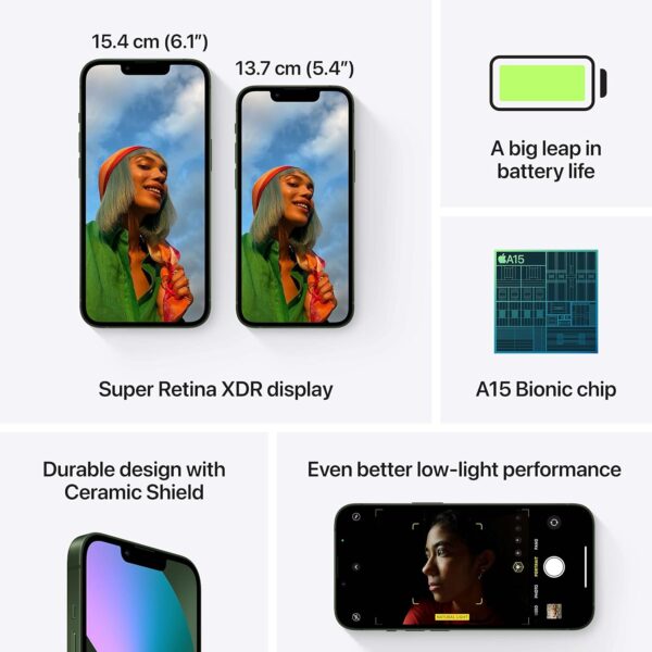 <B> Apple iPhone 13 (Green, 128 GB) 🔋74% </B> <b style="color: red;"> (MINT)  KOLKATA </b>
