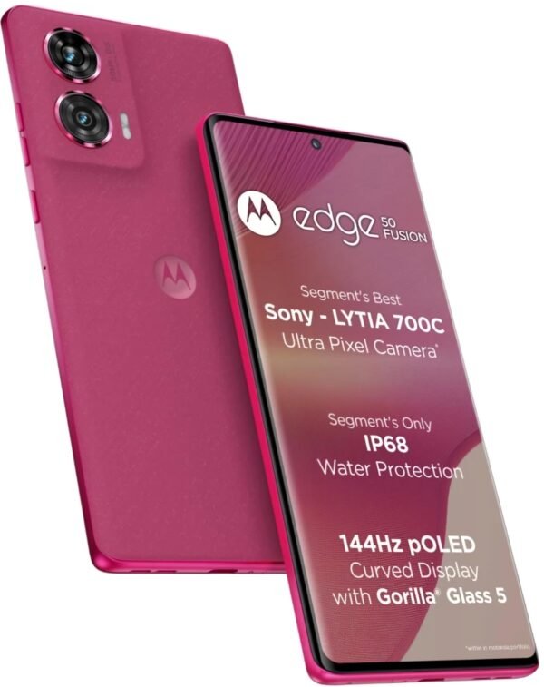 <B>Motorola Edge 50 Fusion (Hot Pink, 256 GB)  (12 GB RAM)</B> <b style="color: red;"> (SEALED PACKED) JAYNAGAR </b>