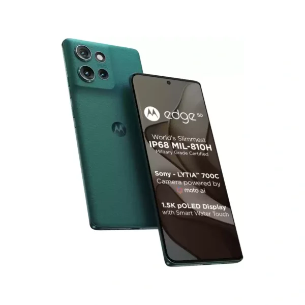 <B>MOTOROLA Edge 50 (Jungle Green, 256 GB)  (8 GB RAM) </B> <b style="color: red;"> (OPEN BOX) JAYNAGAR </b>