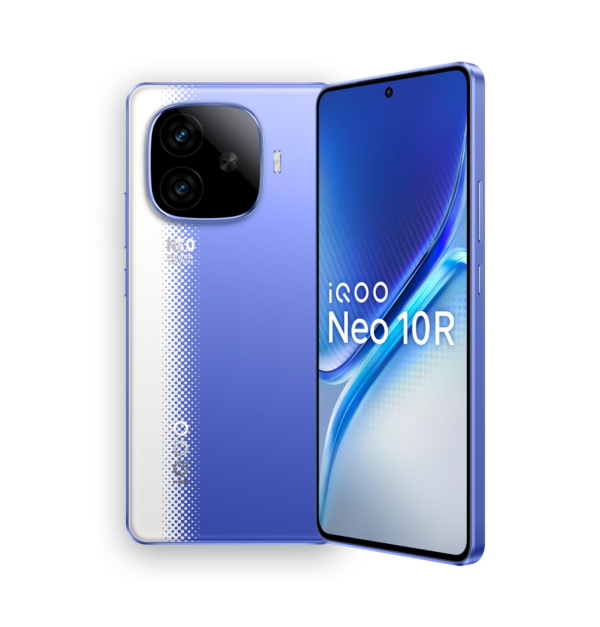 <B>IQOO Neo 10R 5G (Raging Blue, 256 GB)  (8 GB RAM) </B> <b style="color: red;"> (SEALED PACKED) JAYNAGAR </b>