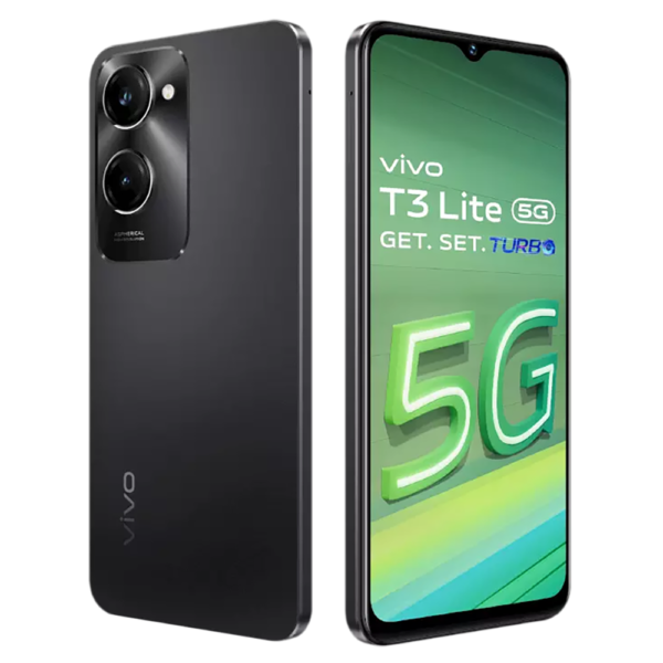 <B>vivo T3 Lite 5G (Majestic Black, 128 GB)  (4 GB RAM) </B> <b style="color: red;"> (SEALED PACKED) JAYNAGAR </b>