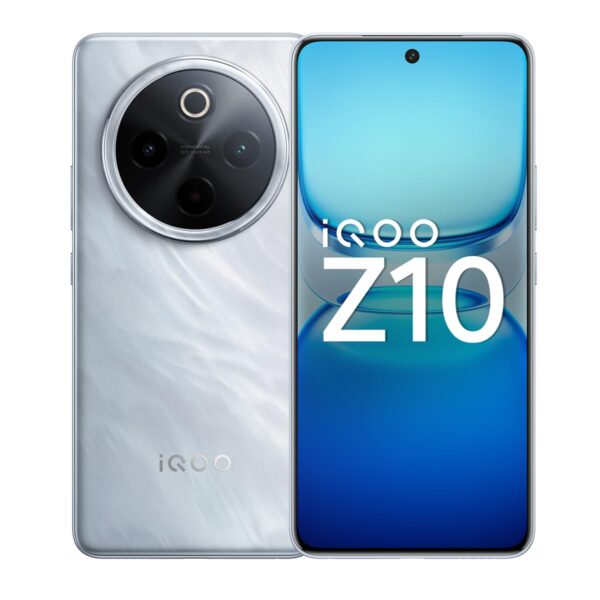 <B>IQOO Z10 5G (Glacier Silver, 256 GB)  (8 GB RAM)</B> <b style="color: red;"> (SEALED PACKED) JAYNAGAR </b>