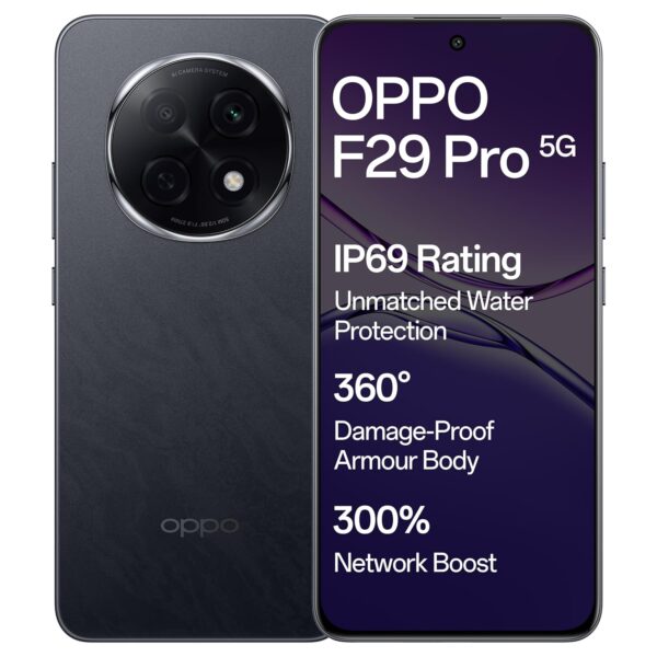 <B>OPPO F29 Pro 5G (Granite Black, 128 GB)  (8 GB RAM) </B> <b style="color: red;"> (OPEN BOX) JAYNAGAR </b>