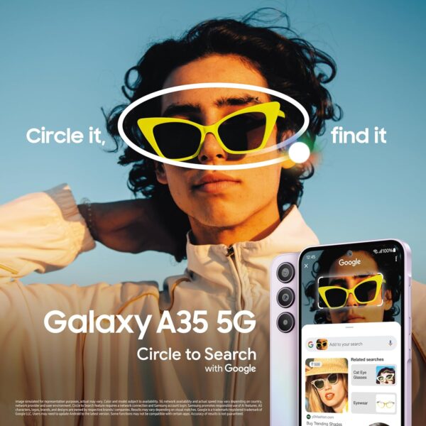 <B>SAMSUNG Galaxy A35 5G (Awesome Lilac, 256 GB)  (8 GB RAM) </B> <b style="color: red;"> (MINT) KOLKATA </b>