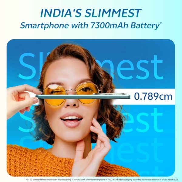 <B>vivo T4 5G (Emerald Blaze, 256 GB)  (8 GB RAM) </B> <b style="color: red;"> (SEALED PACKED) JAYNAGAR </b>
