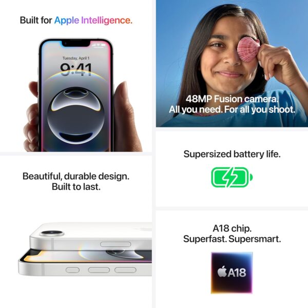 <B>Apple iPhone 16e (Black, 128 GB) 🔋100% </B> <b style="color: red;"> (SUPER MINT) KOLKATA </b>